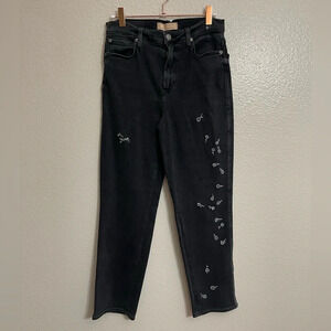 7 For All Mankind Luxe Vintage High Waisted Cropped Straight Jeans